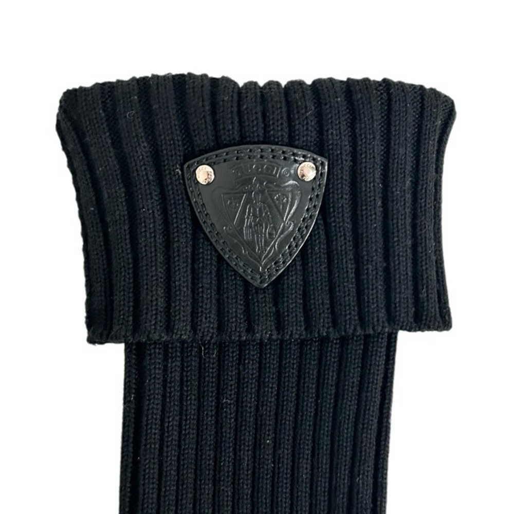 ***MUST GO***Gucci Black Wedge Boots with Knit Cuff...not Size 8 But 7 - Picture 7 of 14